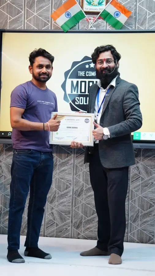 DMS January batch graduate with certificate