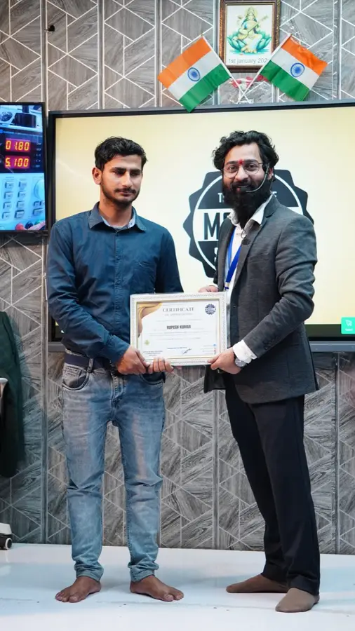 DMS January batch graduate with certificate