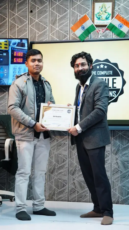 DMS January batch graduate with certificate