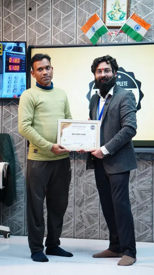 DMS January batch graduate with certificate