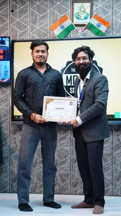 DMS January batch graduate with certificate