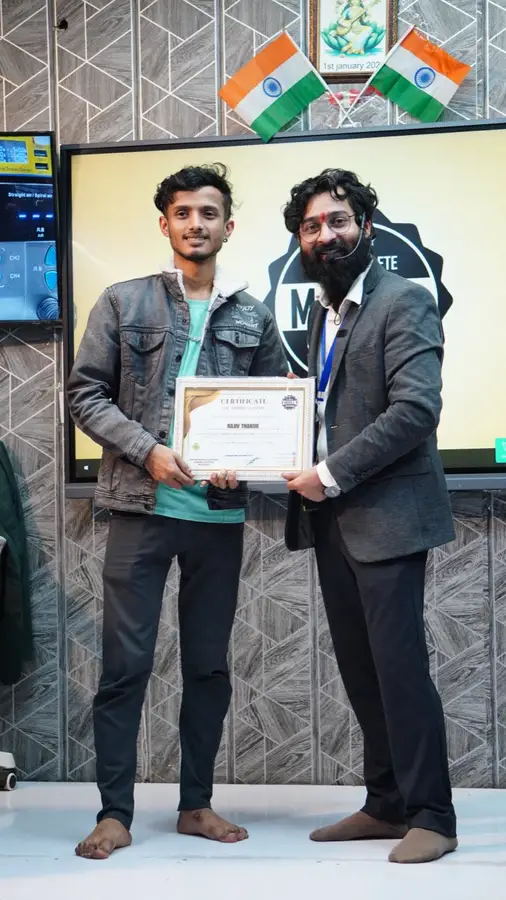 DMS January batch graduate with certificate